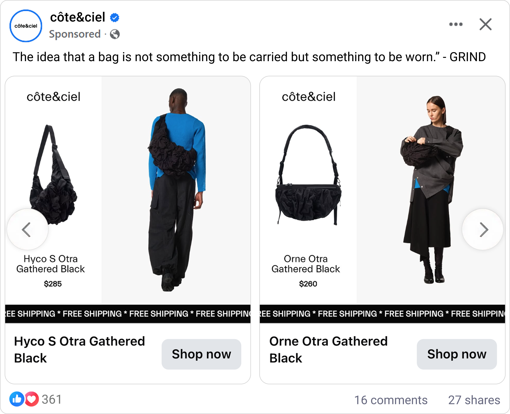 Côte&Ciel & Up Collective Catalog ad